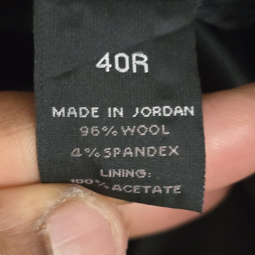 Express Men Blazer Sports Coat Wool 40R Gray PinStriped 2button Career - Picture 8 of 13